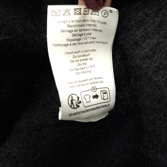 SEZANE Uriel Embroidered Long Sleeve Dress in Black - Picture 8 of 11